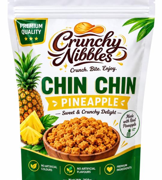 The Crunchy Nibbles Pineapple Flavor 250g